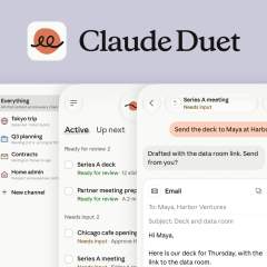 Giao diện Claude Duet cho thấy ứng dụng được thiết kế quanh luồng công việc chủ động, thay vì chỉ chờ câu hỏi trong khung chat.
