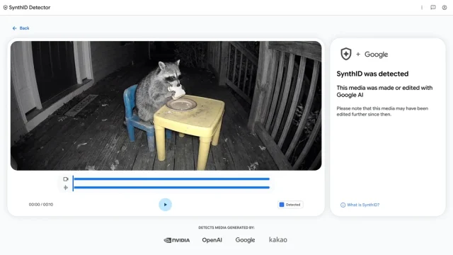 Giao diện công cụ SynthID Detector của Google DeepMind phát hiện video tạo bởi AI