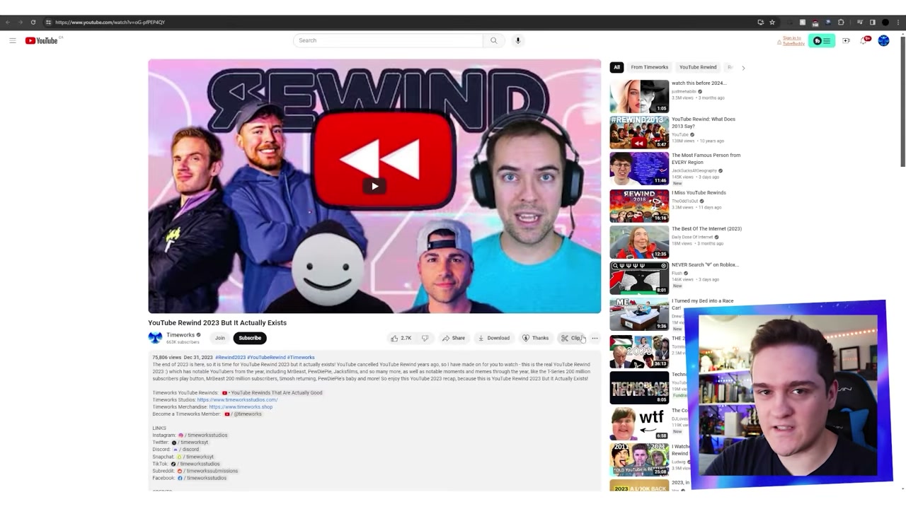 Giao diện cũ YouTube được so sánh trong video năm 2024