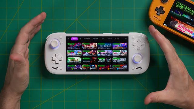 Giao diện danh sách game PC trên máy handheld Android chạy DroidDeck