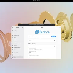 Giao diện Fedora Workstation 45