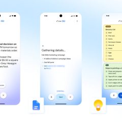 Giao diện Gmail Live, Docs Live và Keep Live; Docs Live ở giữa đang thu thập chi tiết cho tài liệu