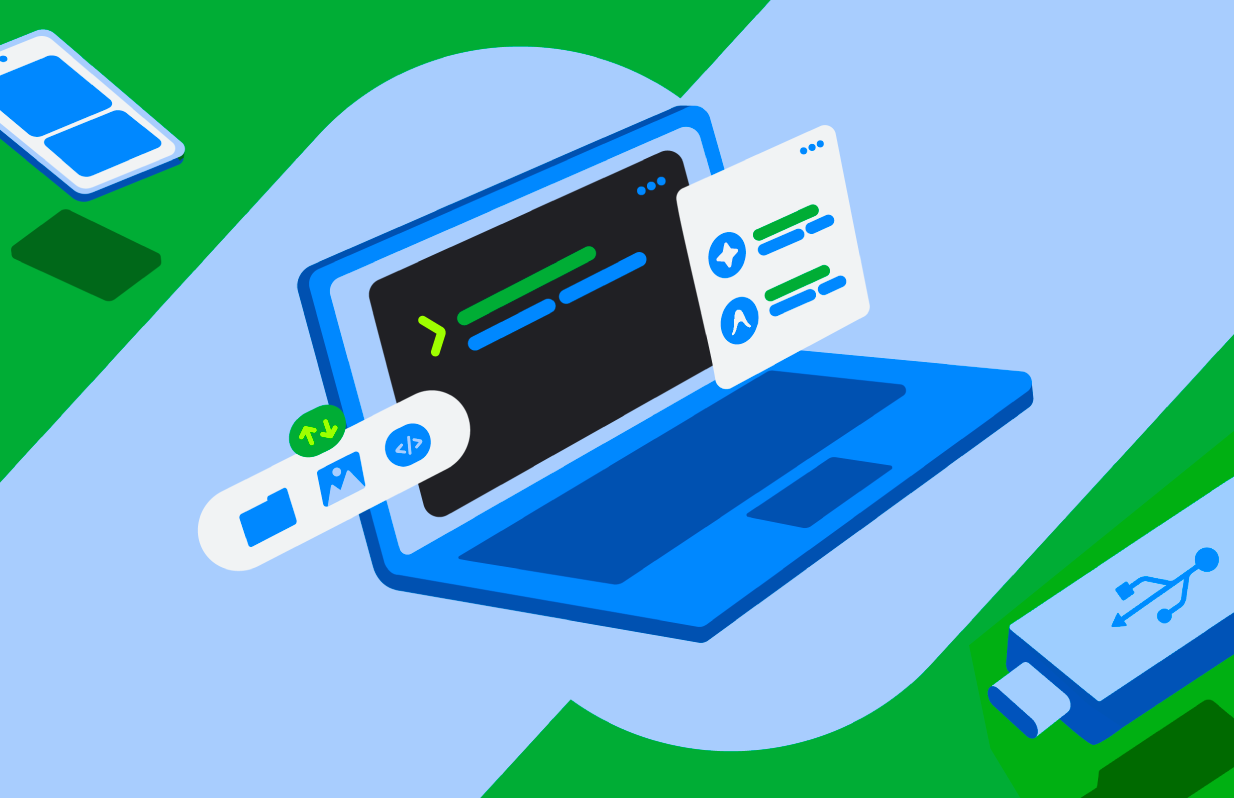 Giao diện Googlebook với Linux Terminal và công cụ phát triển