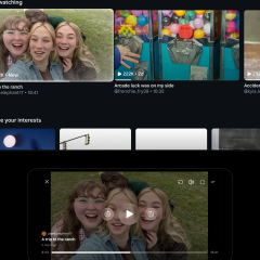 Giao diện Instagram Features trên điện thoại và TV