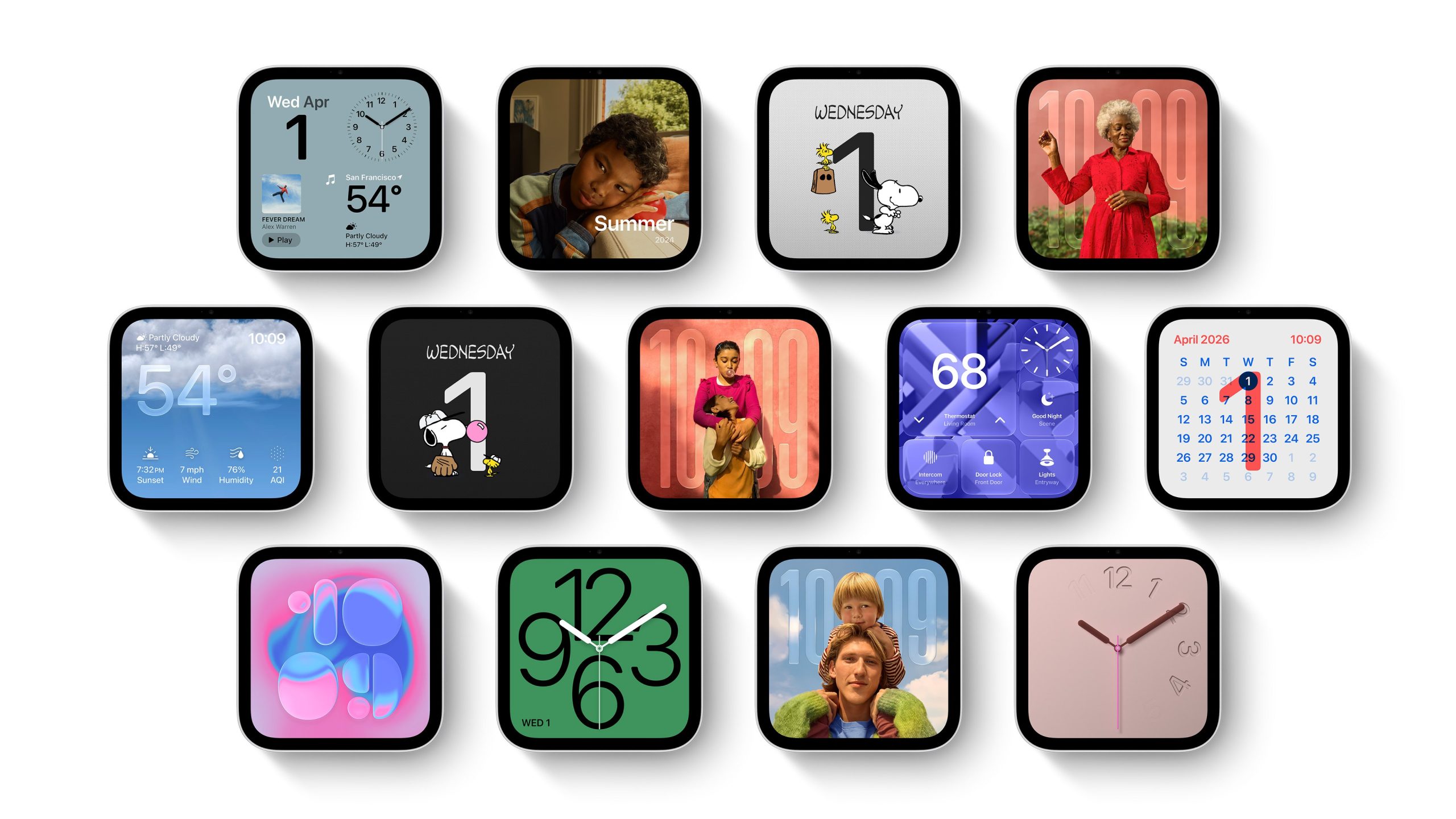 Các giao diện khác nhau trên màn hình Apple HomeView