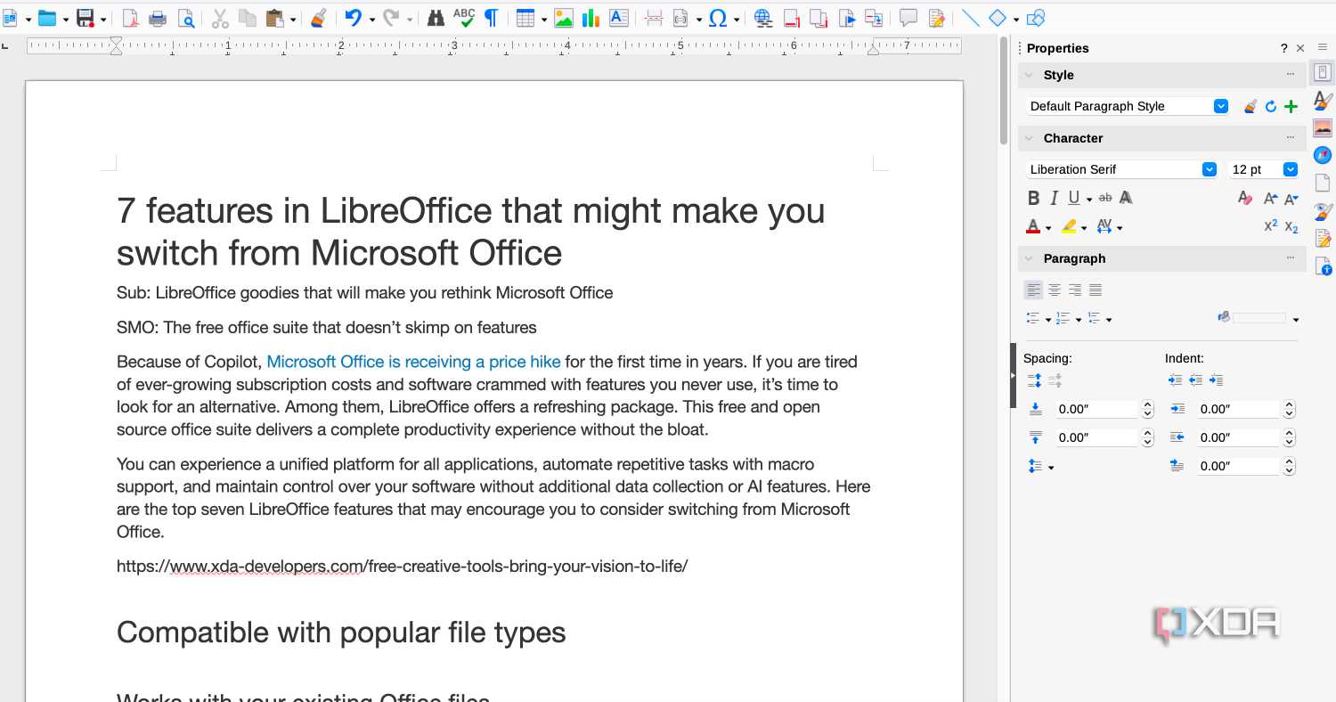 Giao diện LibreOffice