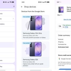 Giao diện mua thiết bị Pixel và Samsung trên Google Play Store