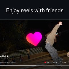 Giao diện phát Reels trên Instagram cho Apple TV