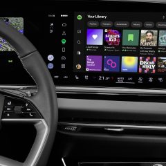 Giao diện Spotify trên màn hình trung tâm Audi