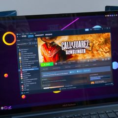 Giao diện Steam chạy trên laptop Linux