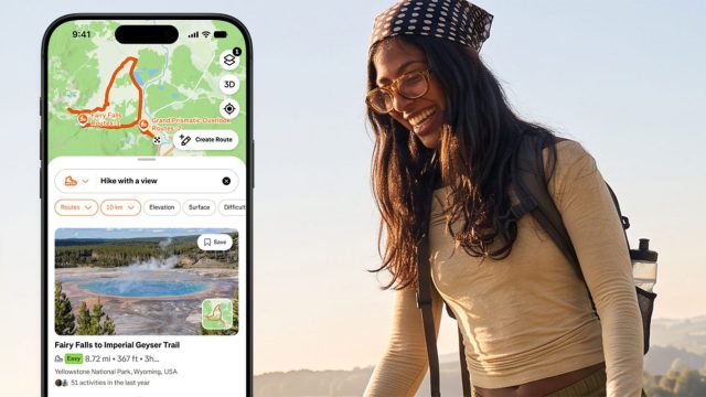 Giao diện Strava hiển thị các tuyến đường được đề xuất