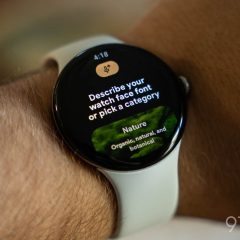 Giao diện tạo mặt đồng hồ AI trên Google Pixel Watch