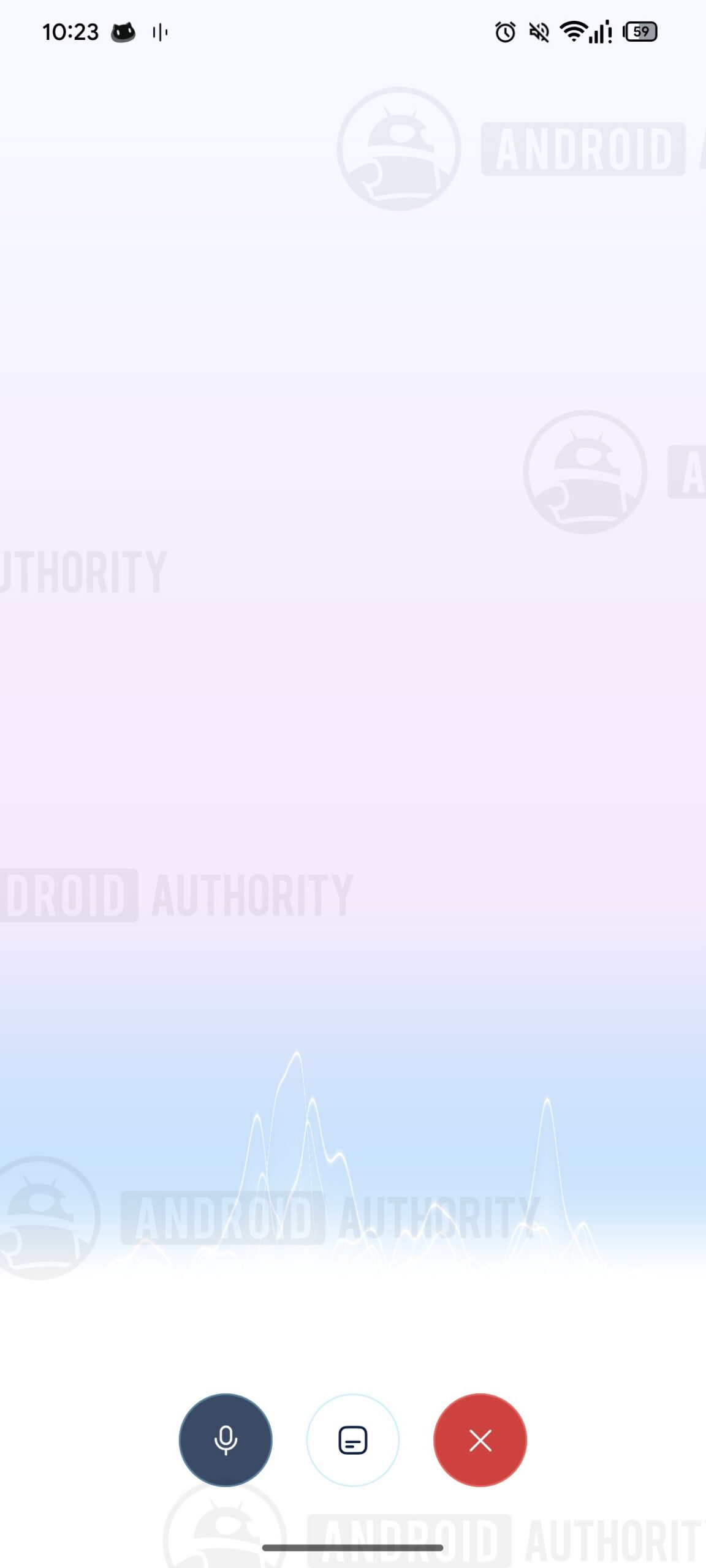 Giao diện thử nghiệm Gemini Live với waveform mới