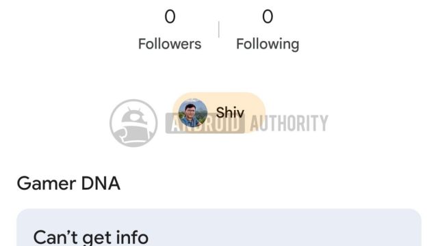 Giao diện thử nghiệm hồ sơ Gamer DNA trong Google Play