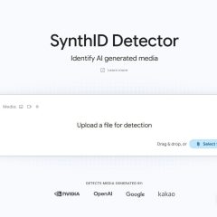 Giao diện trang chủ SynthID Detector
