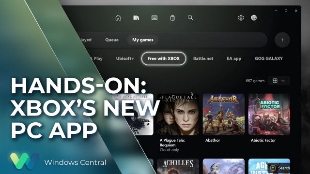 Giao diện ứng dụng Xbox PC mới trong Windows 11
