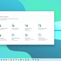 Giao diện Windows Security hiển thị các khu vực bảo vệ và trạng thái thiết bị