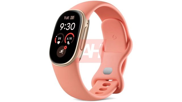 Google Fitbit Edge mặt trước với màn hình oval