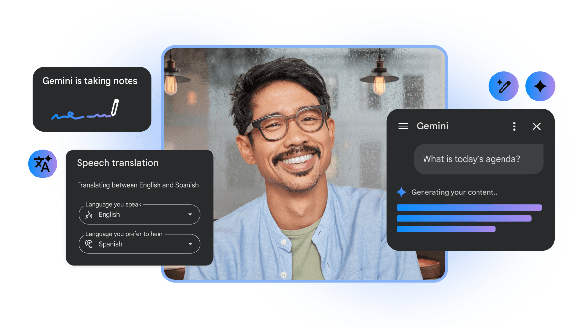 Google Meet với các tính năng Gemini và dịch giọng nói