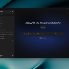 greeting home for Gemini 4 chat