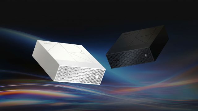 Hai máy ASUS ProArt GR1X màu sáng và tối