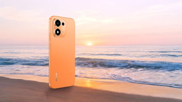 HONOR X8e màu cam trong ảnh sản phẩm của hãng