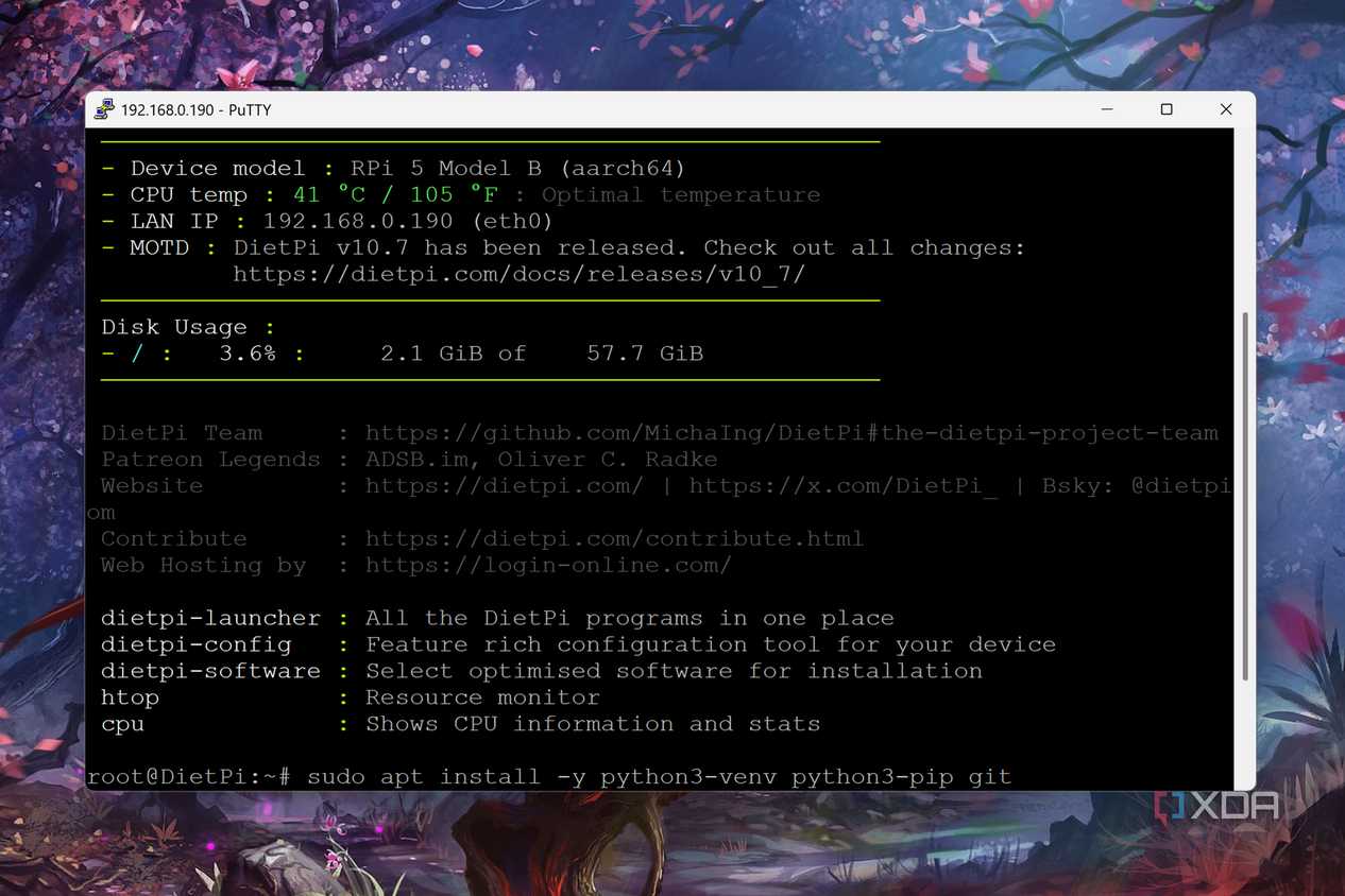 Installing Python packages on a Raspberry Pi — Nguồn: XDA Developers
