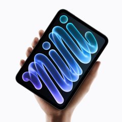 iPad mini cầm trên một bàn tay