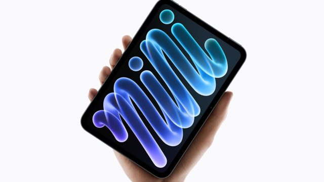 iPad mini cầm trên một bàn tay