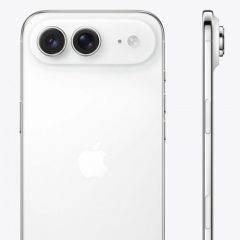 Hình dựng iPhone Air 2 màu trắng với hai camera sau và thân máy mỏng