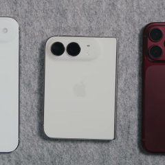 iPhone Air, iPhone Duo và iPhone 18 Pro đặt cạnh nhau trên nền nỉ xám