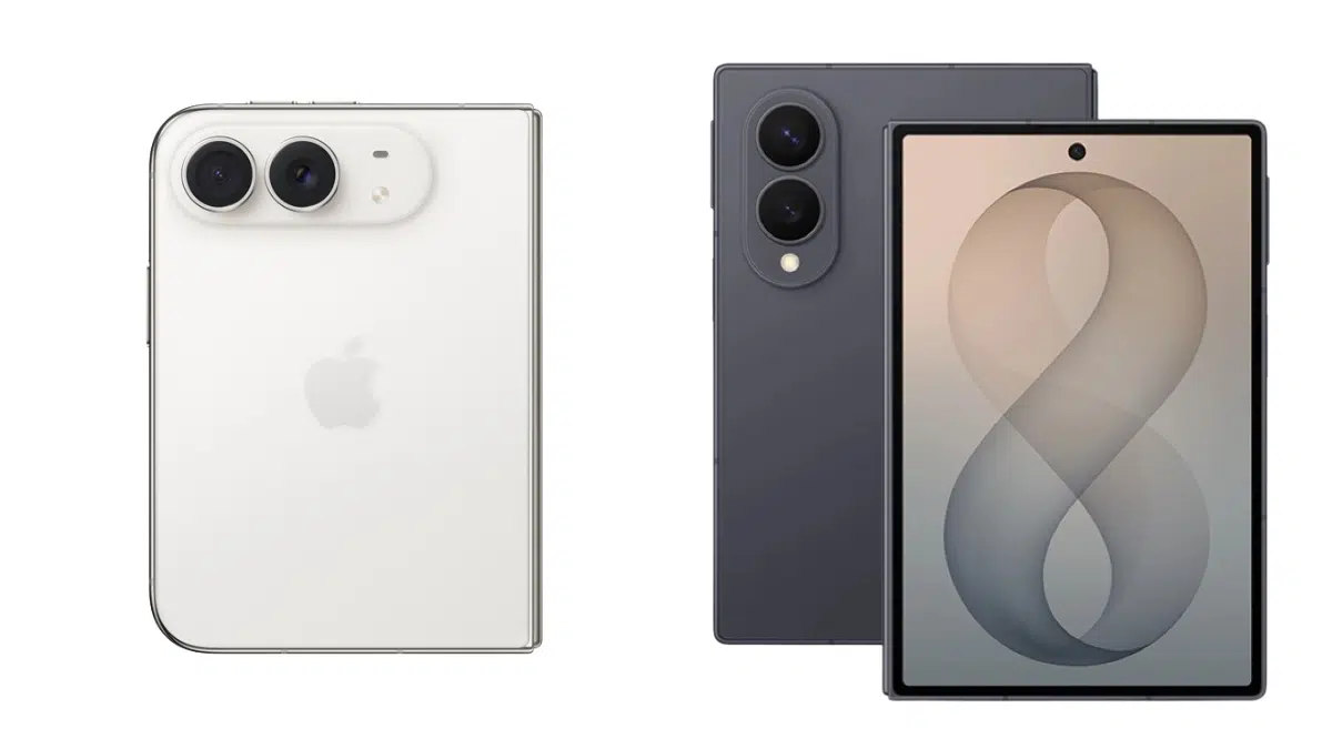 iPhone Duo cạnh Galaxy Z Fold8