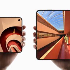 iPhone Duo gập và mở trên hai bàn tay
