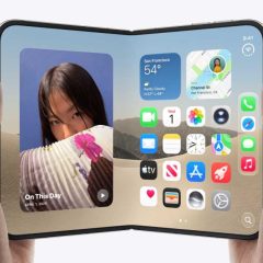iPhone Duo mở với màn hình gập bên trong