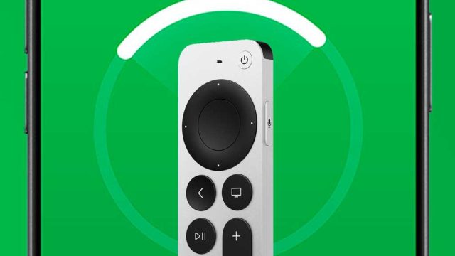 iPhone hiển thị giao diện Precision Finding để tìm Siri Remote