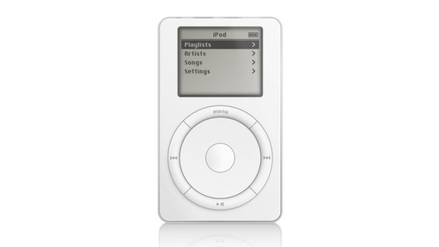 iPod thế hệ đầu tiên mô phỏng trên trang web Apple Music