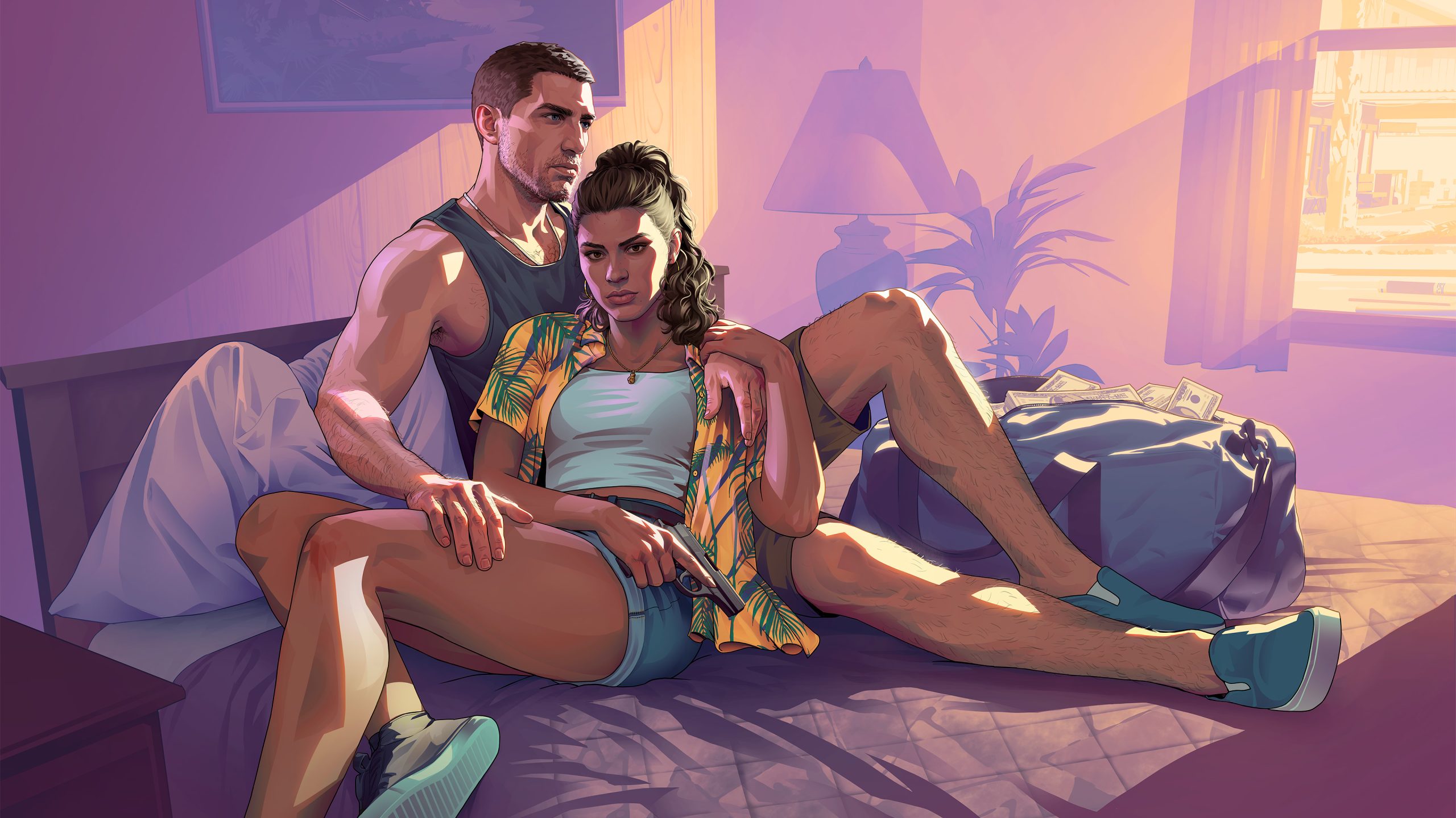 Jason và Lucia trong Grand Theft Auto VI