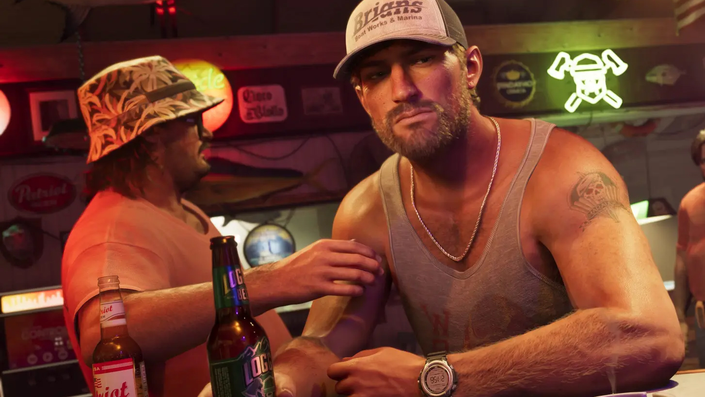 Jason trong quán bar ở Grand Theft Auto VI