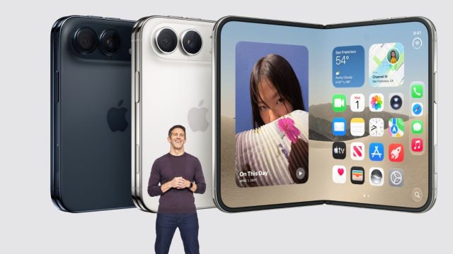 John Ternus giới thiệu iPhone Duo cùng thiết bị ở trạng thái mở và gập