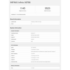 Kết quả Geekbench 7.1.0 của Infinix X6766