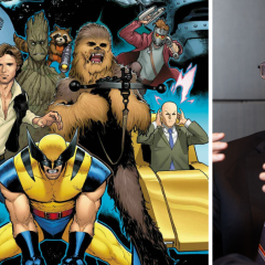 Key art Star Wars và Marvel לצד Tim Sweeney, CEO Epic Games