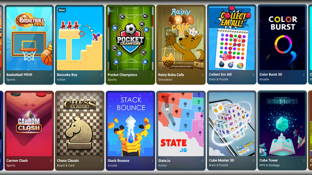 Kho YouTube Playables với Angry Birds, cờ vua và Cut the Rope, không phải ảnh sáu trò mới