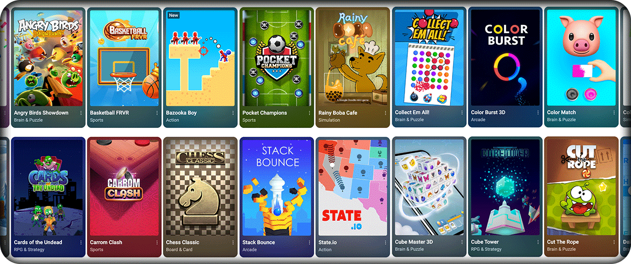 Kho YouTube Playables với Angry Birds, cờ vua và Cut the Rope, không phải ảnh sáu trò mới