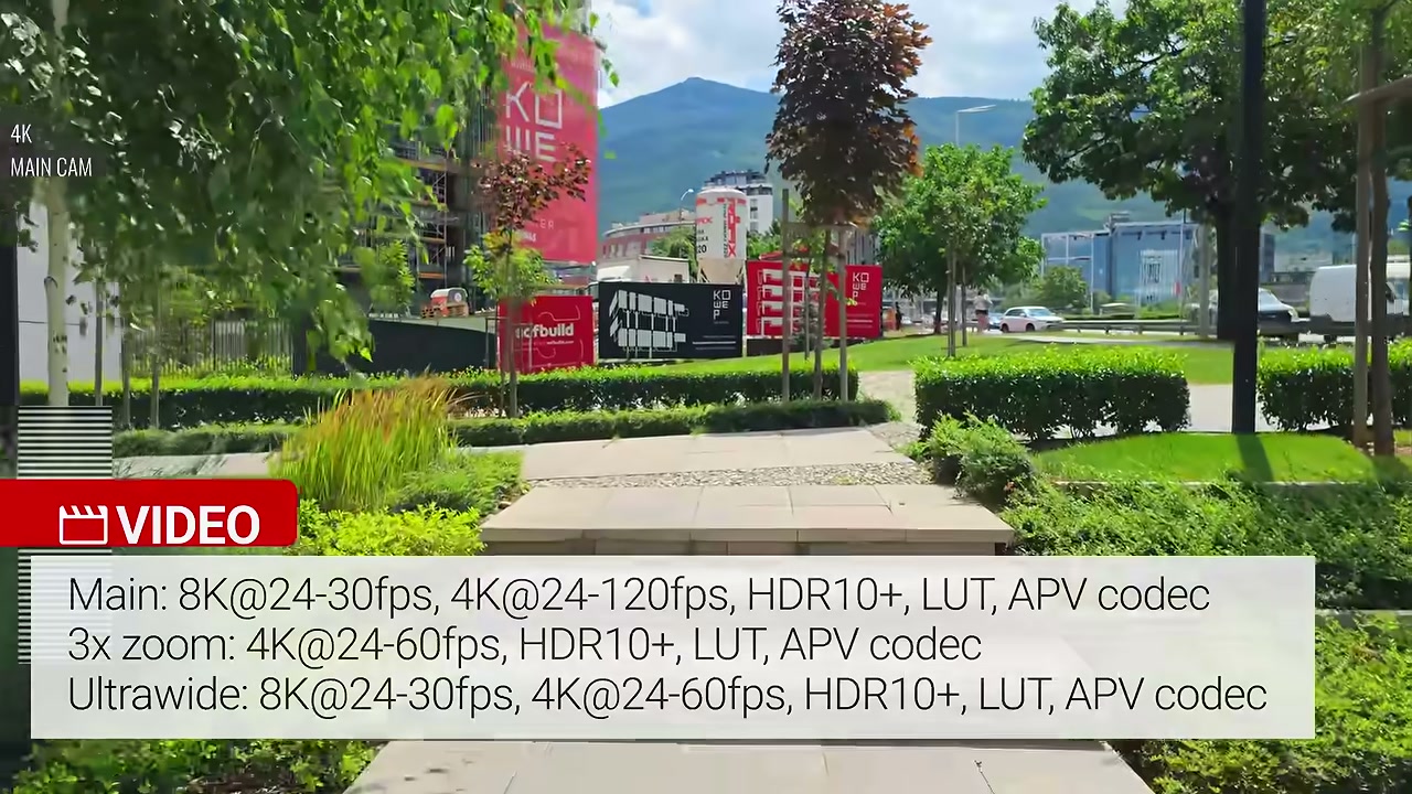 Khung video 4K quay bằng camera chính Galaxy Z Fold 8 Ultra
