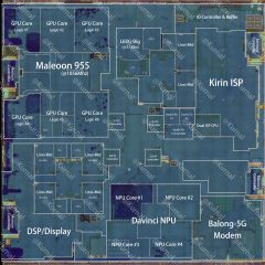 Ảnh khuôn die logic của chip HiSilicon Kirin 9050 Pro