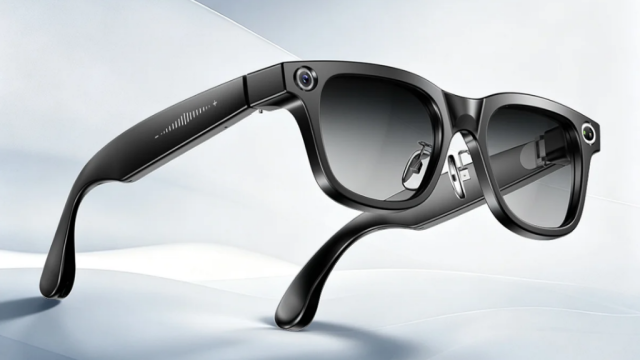 Kính Rogbid VisionMax màu đen, camera gắn trên gọng