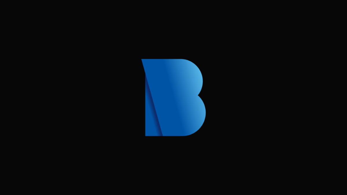 Logo BioWare trên nền đen.