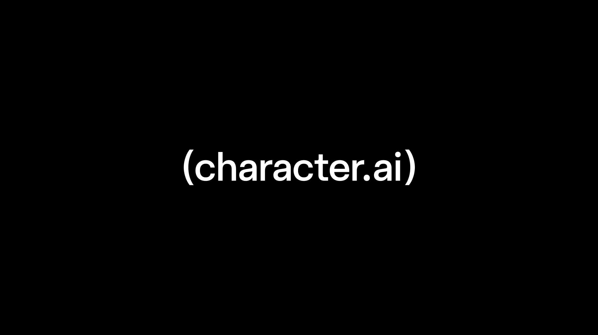 Logo Character.AI trong thông báo về thủ tục Chapter 11