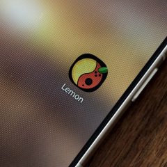 Logo Lemon hiển thị trên màn hình điện thoại Android