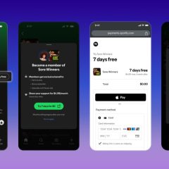 Luồng đăng ký hội viên podcast và thanh toán web của Spotify